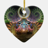 Yin Yang Fractal Wings Love Ornament (Voorkant)