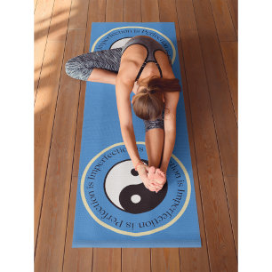 Yin Yang French Blue Workout, Pilates en Yogamat