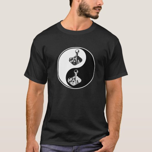Yin Yang - Gaming Videogames Controller - Boeddhis T-shirt (Voorkant)