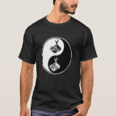 Yin Yang Gaming Videogames Controller Boeddhist Z T-shirt (Voorkant)