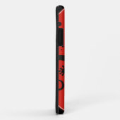 YIN & YANG Geckos Black Red + uw achtergrondidee Case-Mate iPhone Case (Achterkant/rechts)