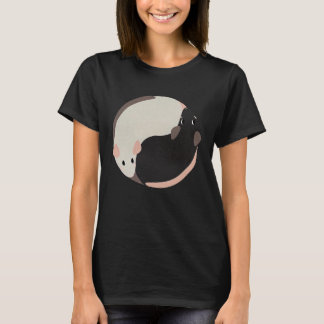 Yin Yang Gelukkig Nieuwjaar 2020 Ratten Familie Ma T-shirt