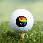 Yin-Yang Genderqueer Golf Balls Golfballen (Insitu Shirt)