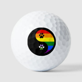 Yin-Yang Genderqueer Golf Balls Golfballen