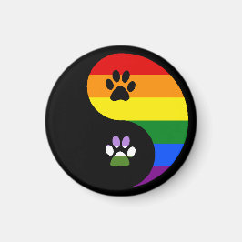 Yin-Yang Genderqueer Magneet
