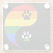 Yin-Yang Genderqueer Onderzetter (Achterkant)