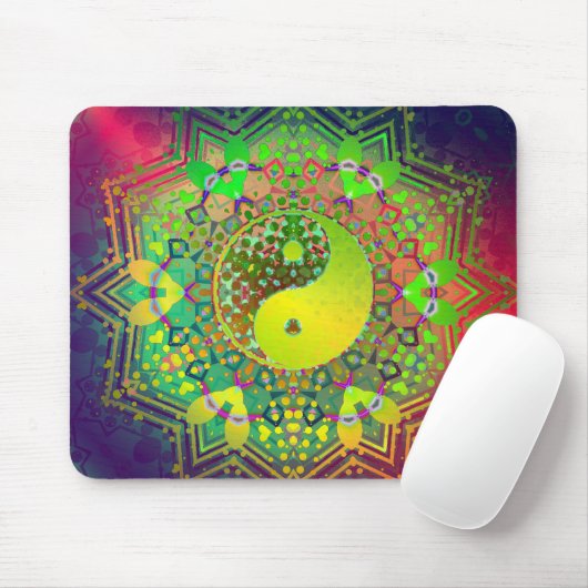 Yin Yang Geometry Balance Mousepad Muismat (Met muis)