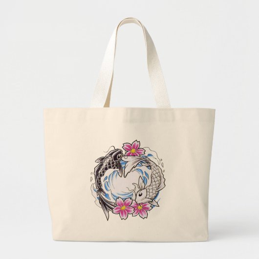 Yin Yang Gift Grote Tote Bag (Voorkant)