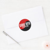 Yin Yang GOJU RYU 1 Ronde Sticker (Envelop)