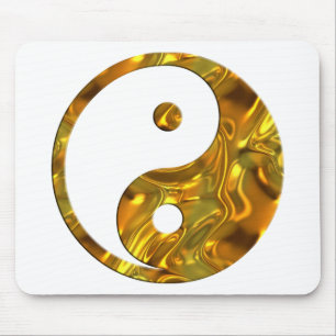 Yin & Yang GOLD Maak uw eigen achtergrond Muismat