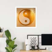 YIN YANG Gold Poster YingYang (Thuiskantoor)