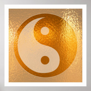 YIN YANG Gold Poster YingYang