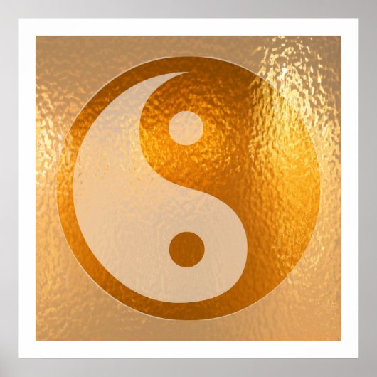 YIN YANG Gold Poster YingYang (Voorkant)