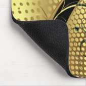 Yin Yang-Gold Swirls Muismat (Hoek)