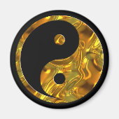 Yin & Yang GOLD | zwart Magneet (Voorkant)