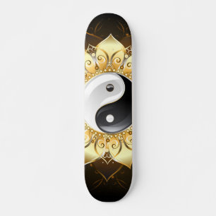 Yin Yang Golden Lotus Persoonlijk Skateboard