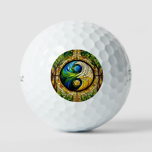 Yin Yang Golf Balls Golfballen (Voorkant)