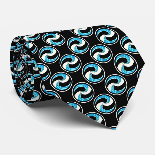 Yin Yang-golven Stropdas (Opgerold)
