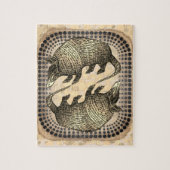 Yin Yang Gordeldier Legpuzzel (Verticaal)