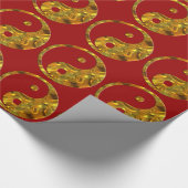 Yin & Yang - goud Cadeaupapier (Hoek)