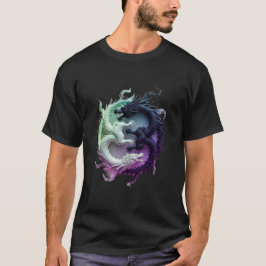 Yin Yang grafisch ontwerp Classic Style T-shirt