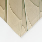 Yin Yang Green Yellow Abstract Colorful Fractal Fleece Deken (Hoek)