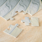 Yin Yang Green Yellow Abstract Colorful Fractal Legpuzzel (Zijkant)