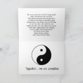 YIN YANG GREETING CARD DESIGN KAART (Binnen)