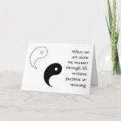 YIN YANG GREETING CARD DESIGN KAART (Voorkant)
