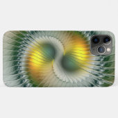 Yin Yang Groen Geel Abstract Kleurrijk Fractal Case-Mate iPhone Case (Achterkant (horizontaal))