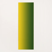 Yin Yang Groen Geel Abstracte Kunst Fractal Naam Yogamat (Achterkant)