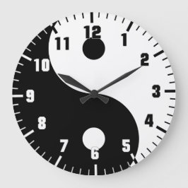 yin yang grote klok