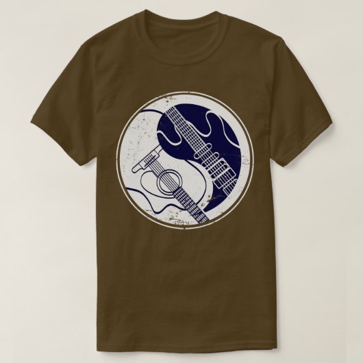 Yin Yang Guitar T-shirt (Design voorkant)