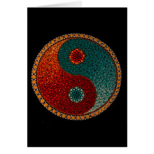 Yin Yang Hand Painted Mandala