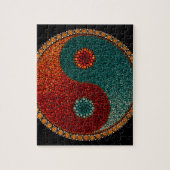 Yin Yang Hand Painted Mandala Legpuzzel (Verticaal)