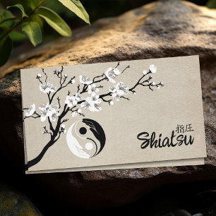 Yin Yang-handen Sakuraboomtak Visitekaartje