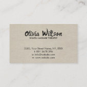 Yin Yang Hands Sakura Tree Branch Visitekaartje (Achterkant)