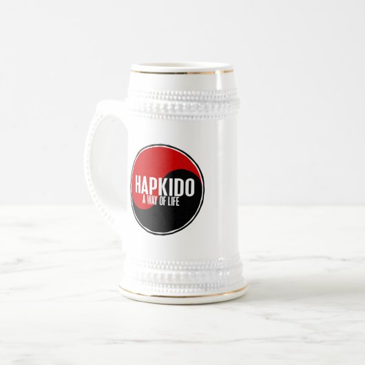 Yin Yang HAPKIDO 1 Bierpul (Voorkant links)