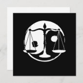 Yin Yang Harmony Lawyer Libra Zodiac Sign Zen Gift Kaart (Voorkant / Achterkant)