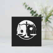 Yin Yang Harmony Lawyer Libra Zodiac Sign Zen Gift Kaart (Staand voorkant)