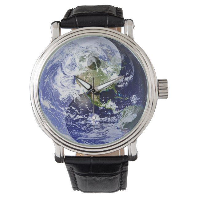 Yin-Yang Harmony op Onze Planeet Horloge (Voorkant)