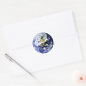 Yin-Yang Harmony op Onze Planeet Ronde Sticker (Envelop)