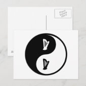 Yin Yang Harp Briefkaart (Voorkant / Achterkant)