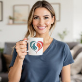 Yin Yang Hart Artistieke Balans Koffiemok