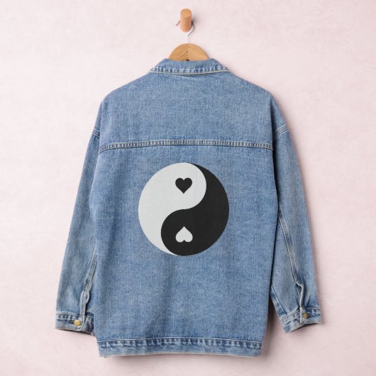 yin yang hart valentijnen denim jacket (Hangar)