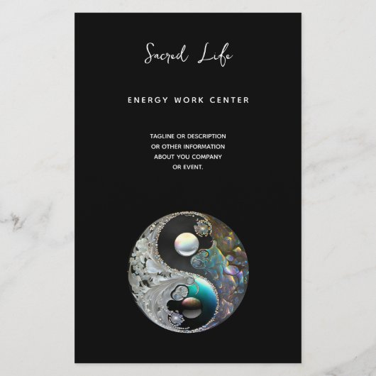 Yin Yang | Healing Arts Flyer (Achterkant)