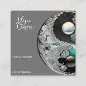Yin Yang, Healing Arts Vierkante Visitekaartje (Voorkant)