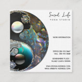 Yin Yang, Healing Arts Vierkante Visitekaartje (Achterkant)