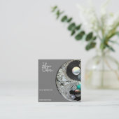 Yin Yang, Healing Arts Vierkante Visitekaartje (Staand voorkant)