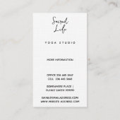 Yin Yang, Healing Arts Visitekaartje (Achterkant)